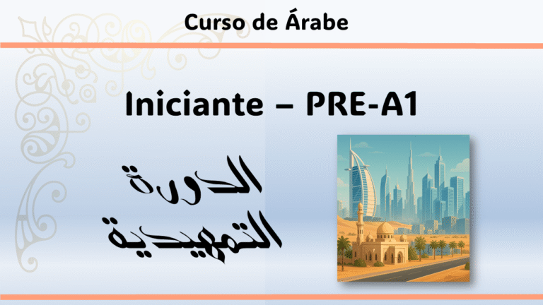 Árabe Iniciante Pré-A1